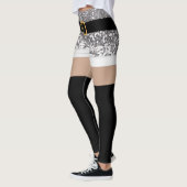 ミセス・サンタクロースシルバーグリッターレギンス レギンス (左)
