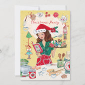 ミセス・サンタ・チャーストマ・くるみ割りカージーキッチン 招待状 (正面)