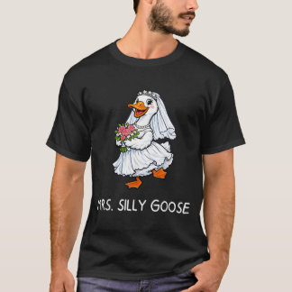 ミセス・シリー・グース 結婚 バチェラー・パーティー おもしろ Tシャツ
