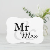 ミセス・シンプルタイポグラフィエレガント結婚の (スタンド正面)