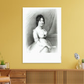 ミセス・ジェームス・マディソン、ドリー・ペイン、1804-55 キャンバスプリント (インサイチュ (リビング))