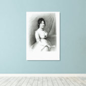 ミセス・ジェームス・マディソン、ドリー・ペイン、1804-55 キャンバスプリント (インサイチュ (ウッドフロア))