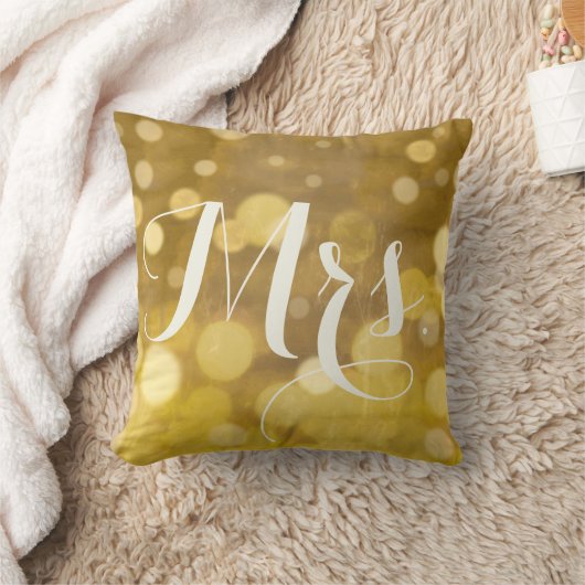 ミセス・スウィートファーデ抽象芸術金ゴールド灯 クッション (ブランケット)