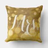 ミセス・スウィートファーデ抽象芸術金ゴールド灯 クッション (正面)