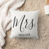 ミセス・スモダンクリエレガントプト・モノグラム結婚ズ クッション (ブランケット)