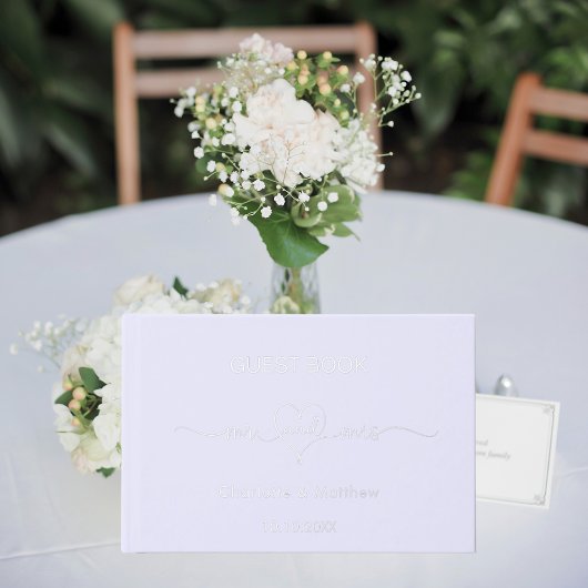 ミセス・ズのラベンダー結婚シルバー ゲストブック