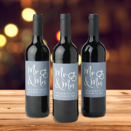 ミセス・ダスティー・ブルー結婚ズ ワインラベル