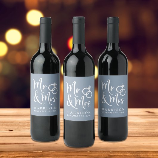 ミセス・ダスティー・ブルー結婚ズ ワインラベル