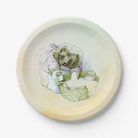 ミセス・ティギーウィンクル紙プレート ペーパープレート (正面)