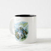 ミセス・ティギー・ウィンクル与えが服を着た ツートーンマグカップ (正面左)