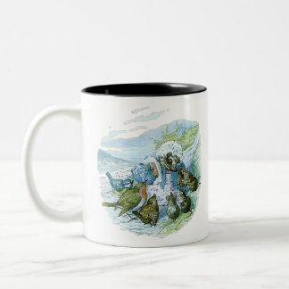 ミセス・ティギー・ウィンクル与えが服を着た ツートーンマグカップ