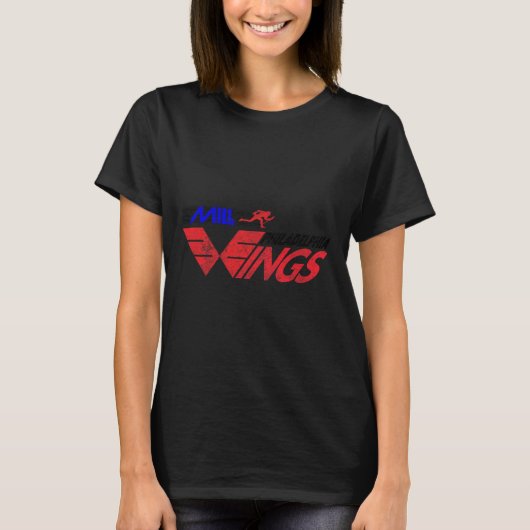 ミセス・ティー・フィラデルフィア・ウィングスラクロス屋内リーグ Tシャツ (正面)