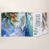 ミセス・ニューメイド・ブライド・ビーチ・クルーズ ビーチタオル (正面)