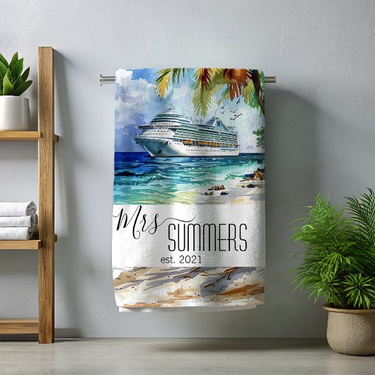 ミセス・ニューメイド・ブライド・ビーチ・クルーズ ビーチタオル