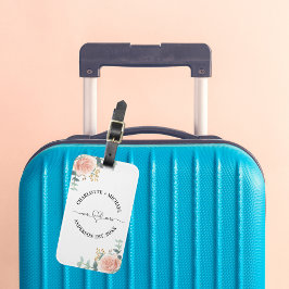 ミセス・ニューライヴァーズバラ金ゴールド花模様 ラゲッジタグ