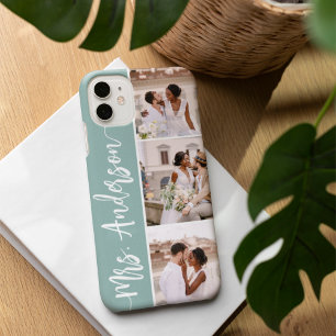 ミセス・ニュー結婚ネームのカップル写真集 iPhone 16ケース
