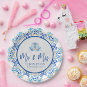 ミセス・ネーム・ウェディングパーティー ペーパープレート (パーティー)