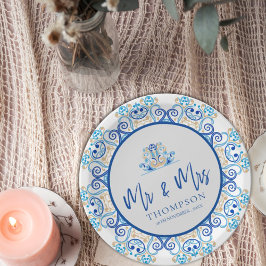 ミセス・ネーム・ウェディングパーティー ペーパープレート