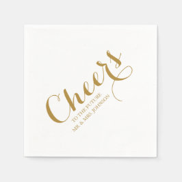 ミセス・ネーム・シンプル結婚ズ スタンダードカクテルナプキン