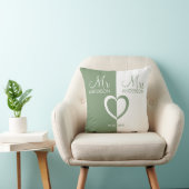 ミセス・ネーム・ハート結婚装飾用クッション クッション (椅子)