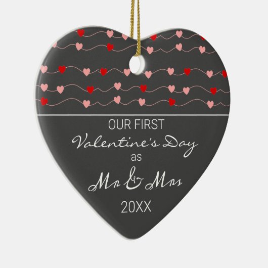 ミセス・ハートとして初のバレンタインデーモダンス セラミックオーナメント (右)