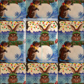 「ミセス・バターフィールドの雪だるま」 ファブリック (タイル)