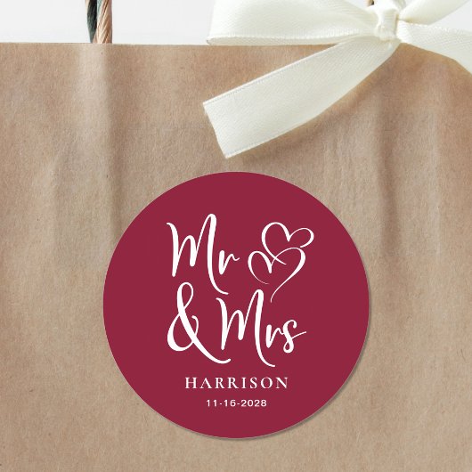 ミセス・バーグンディ結婚ズ ラウンドシール