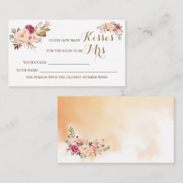 ミセス・ピンク・シャワーキスのゲーム・カードの数 プレイスカード