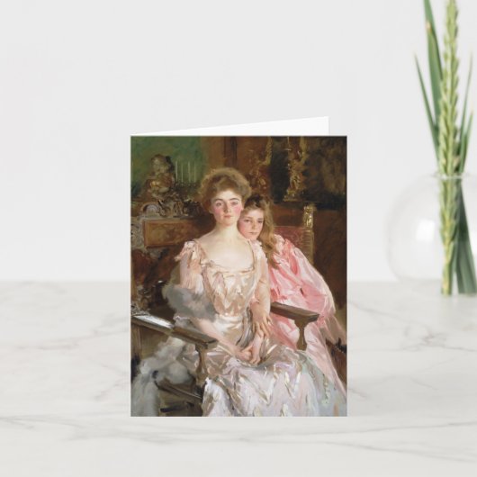 ミセス・フィッシャー・ウォーレンとその娘 カード (正面)