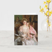 ミセス・フィッシャー・ウォーレンとその娘 カード (黄色い花)