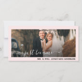 ミセス・フォトたった今結婚しましたサイト 案内状 (正面)