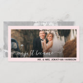 ミセス・フォトたった今結婚しましたサイト 案内状 (正面/裏面)