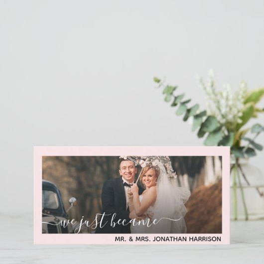 ミセス・フォトたった今結婚しましたサイト 案内状 (スタンド正面)