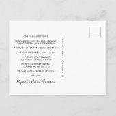 ミセス・フォトウェディングレセプション 案内ポストカード (裏面)