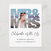 ミセス・フォトウェディングレセプション 案内ポストカード (正面)