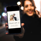 ミセス・フォトクリームウェディングレセプション招待状 案内状