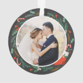 ミセス・フローラ・初めてのクリスマスリース写真 オーナメント (裏面)