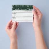 ミセス・ブライダルシャワー・カードを希望 チラシ (手)