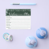 ミセス・ブライダルシャワー・カードを希望 チラシ (シングル)