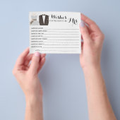 ミセス・ブライダルシャワー・カードを希望 チラシ (手)