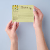 ミセス・ブライダルシャワー・カードFへの願い チラシ (手)