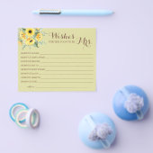 ミセス・ブライダルシャワー・カードFへの願い チラシ (シングル)