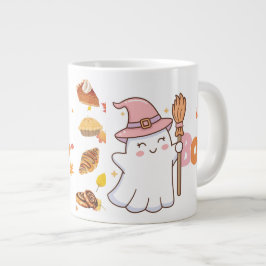 ミセス・ブーかわいい幽霊コーヒーカップとベーカリー ジャンボコーヒーマグカップ