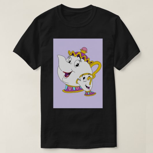 ミセス・ポッツとチップスパイラルノート Tシャツ (デザイン正面)