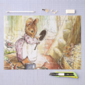 『ミセス・マウスがポットとパンを片付ける』 Beatrix Potter 薄葉紙 (クラフト)