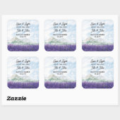 ミセス・マウンテン・ラベンダー結婚式の引き出物 スクエアシール (シート)