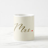 ミセス・マグ – パステルピンクフローラコーナーデザイン コーヒーマグカップ (中央)