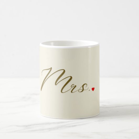 ミセス・マグ – パステルピンクフローラコーナーデザイン コーヒーマグカップ (中央)