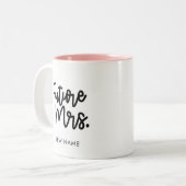 ミセス・マグ」「ミセス・コーヒ・マグ」「ミセス・カップ結婚のプレゼント ツートーンマグカップ (正面左)