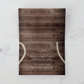 ミセス&ミセス&エレガ素朴ントウェディング カード (内部)